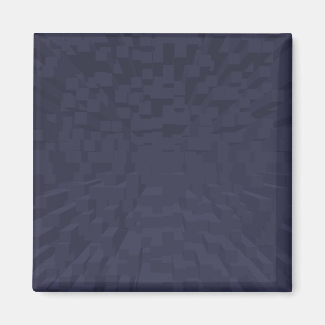 Blue Grey perspective graphic Magnet (Front)