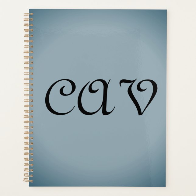 Blue Grey   Planner (Front)