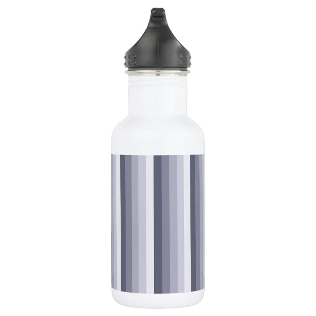 Blue grey shadow stripes 532 ml water bottle (Right)
