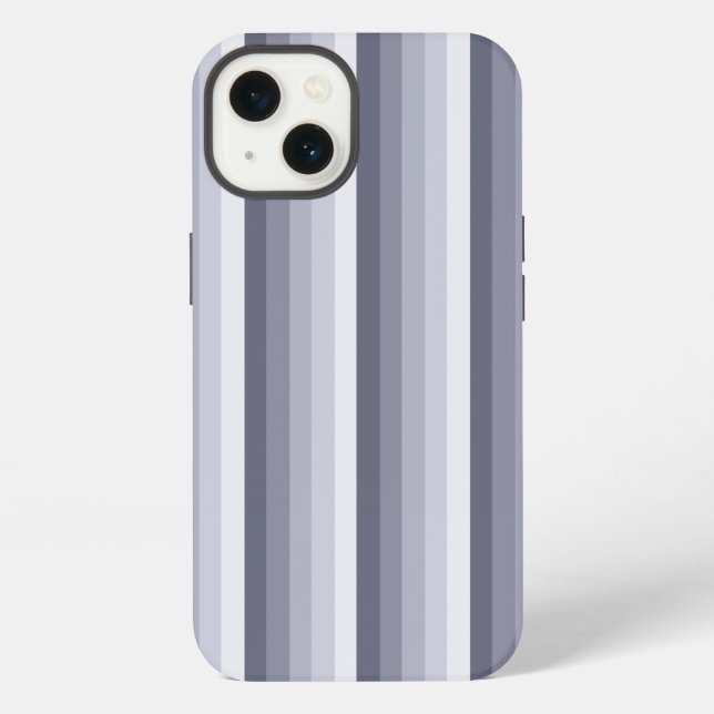 Blue grey shadow stripes Case-Mate iPhone case (Back)