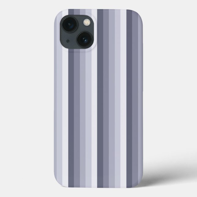 Blue grey shadow stripes Case-Mate iPhone case (Back)