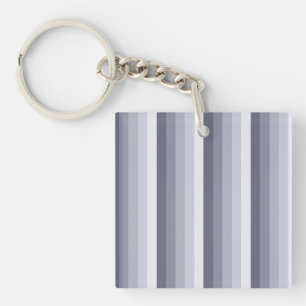 Blue grey shadow stripes key ring