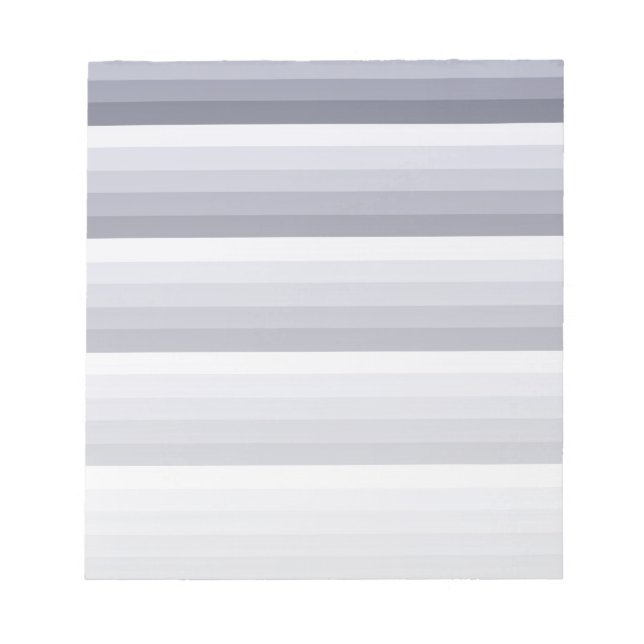 Blue grey shadow stripes notepad (Front)