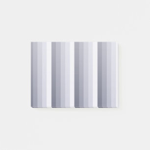 Blue grey shadow stripes post-it notes