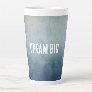 Blue Grey Sky Texture Latte Mug