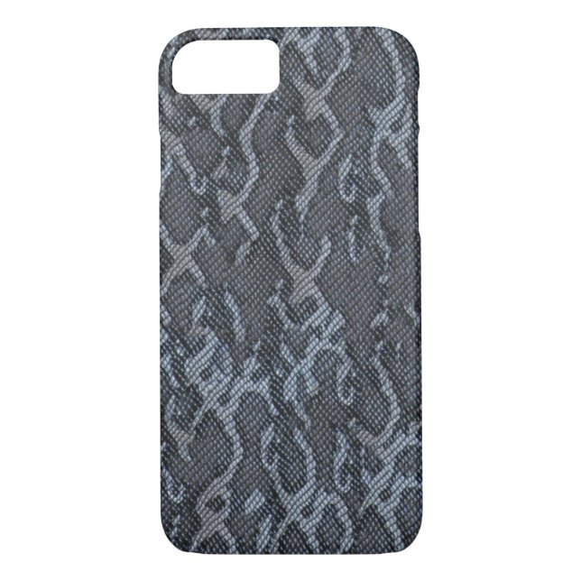 Blue Grey Snake Skin Case-Mate iPhone Case (Back)