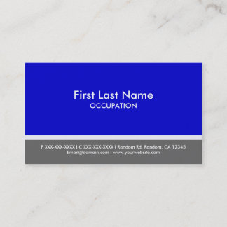 Blue grey stripe custom business cards