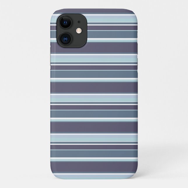 Blue-grey stripes Case-Mate iPhone case (Back)
