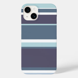 Blue-grey stripes  Case-Mate iPhone 14 case