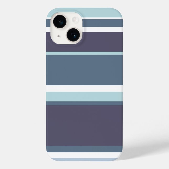 Blue-grey stripes  Case-Mate iPhone case (Back)