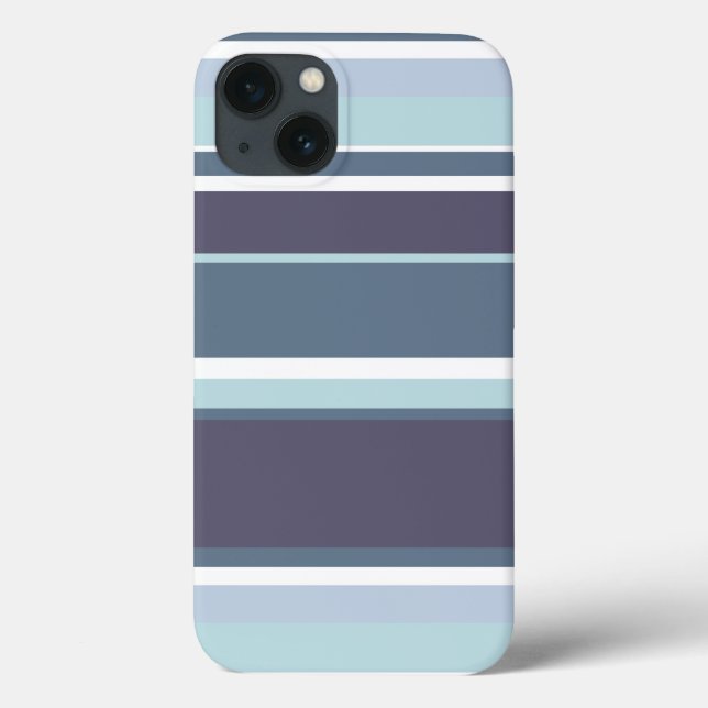 Blue-grey stripes Case-Mate iPhone case (Back)