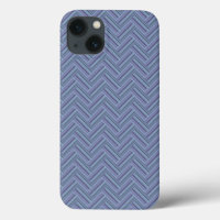 Blue-grey stripes double weave pattern Case-Mate i