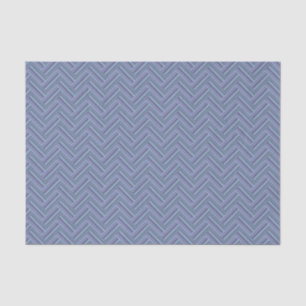 Blue-grey stripes double weave pattern tissue paper
