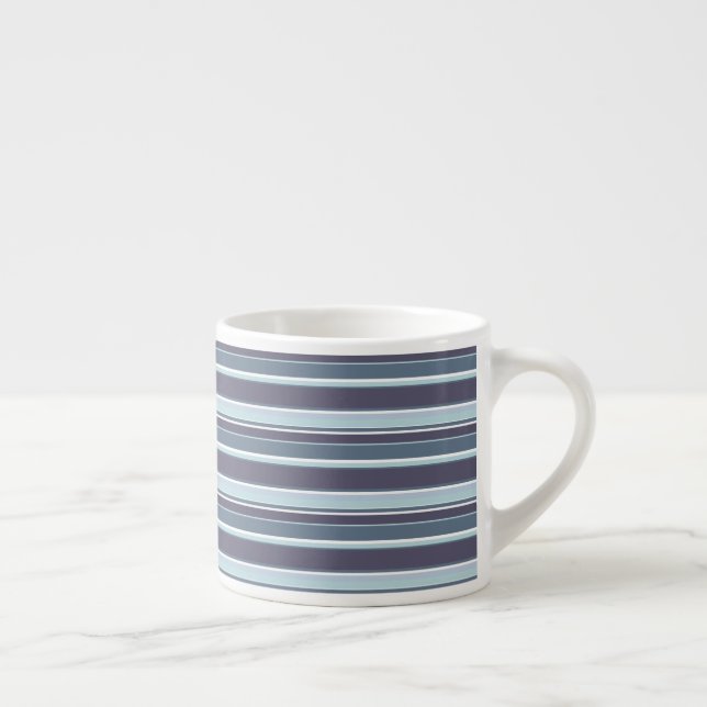 Blue-grey stripes espresso cup (Right)
