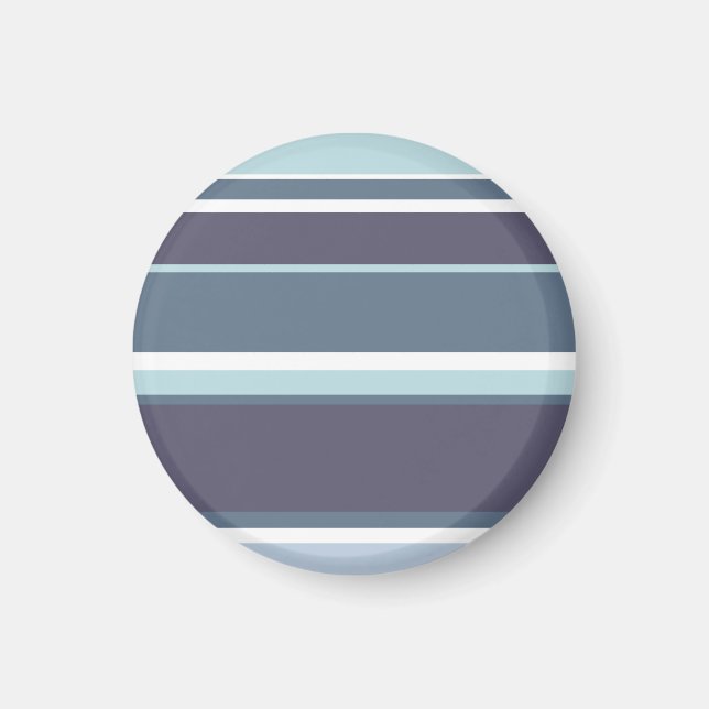 Blue-grey stripes magnet (Front)