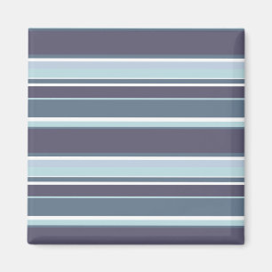 Blue-grey stripes magnet