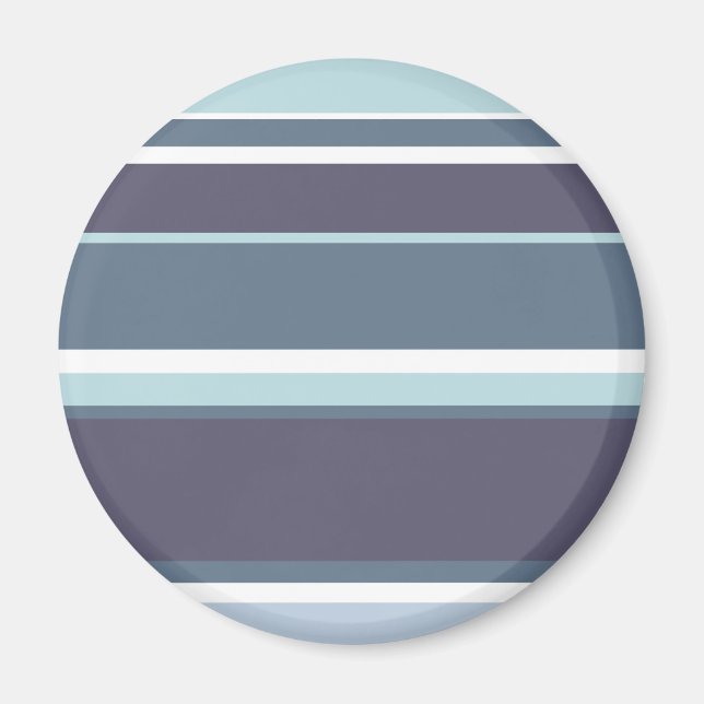 Blue-grey stripes magnet (Front)