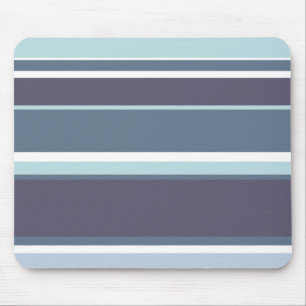 Blue-grey stripes mouse mat