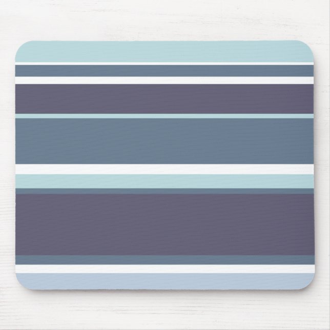 Blue-grey stripes mouse mat (Front)