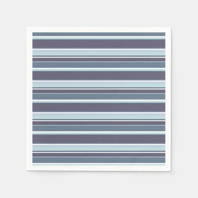 Blue-grey stripes napkin (Front)