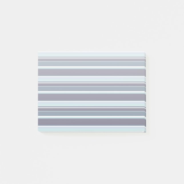 Blue-grey stripes post-it notes (Front)