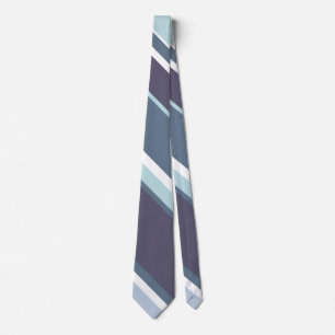 Blue-grey stripes tie