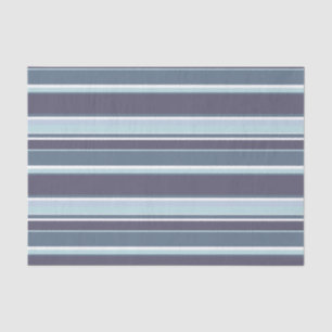 Blue-grey stripes tissue paper