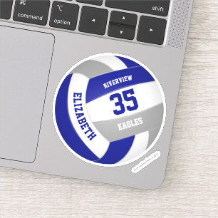 blue grey team colours girls boys volleyball