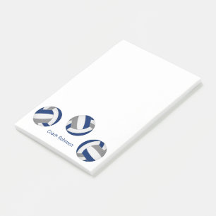 blue grey team colours volleyball coach post-it notes