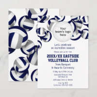 blue grey team colours volleyball season banquet