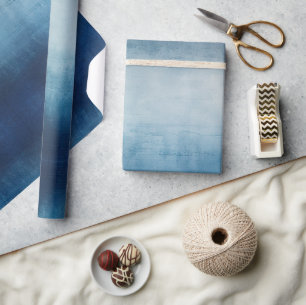 Blue Grey Texture Wrapping Paper
