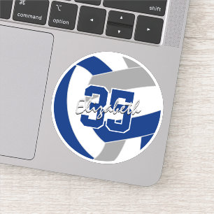 blue grey volleyball team colours personalised