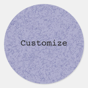 Blue Grey Wall - Template Classic Round Sticker