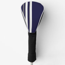 Blue Grey White Strip Driver Cover