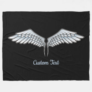 Blue-Grey Wings Fleece Blanket