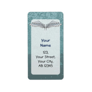 Blue-grey wings label