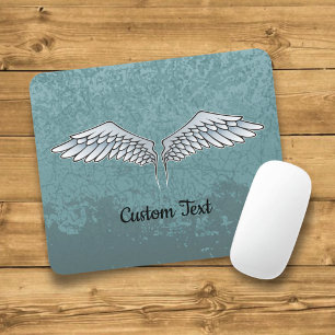 Blue-Grey Wings Mouse Pad