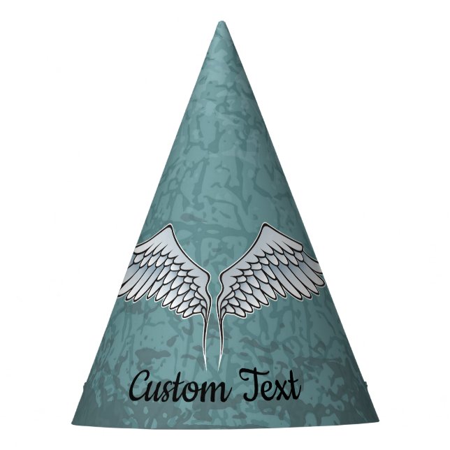 Blue-Grey Wings Party Hat (Front)