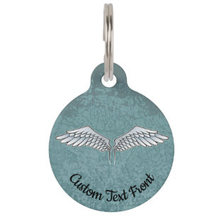 Blue-Grey Wings Pet ID Tag