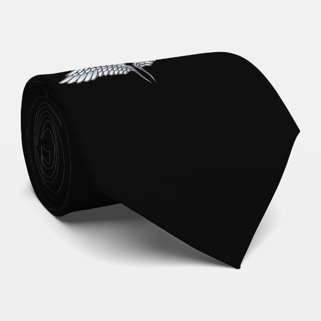 Blue-grey wings tie (Rolled)