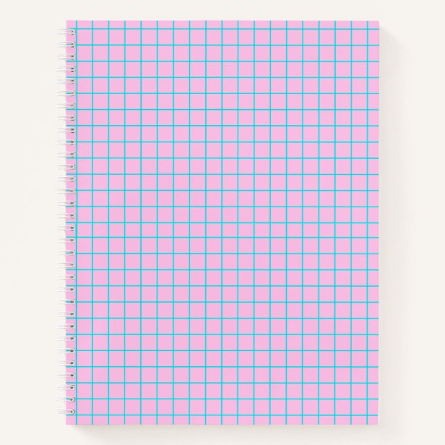 Blue Grid College ruled Notebook (Front)