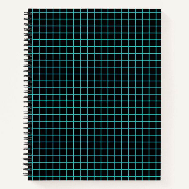Blue Grid College ruled Notebook (Front)