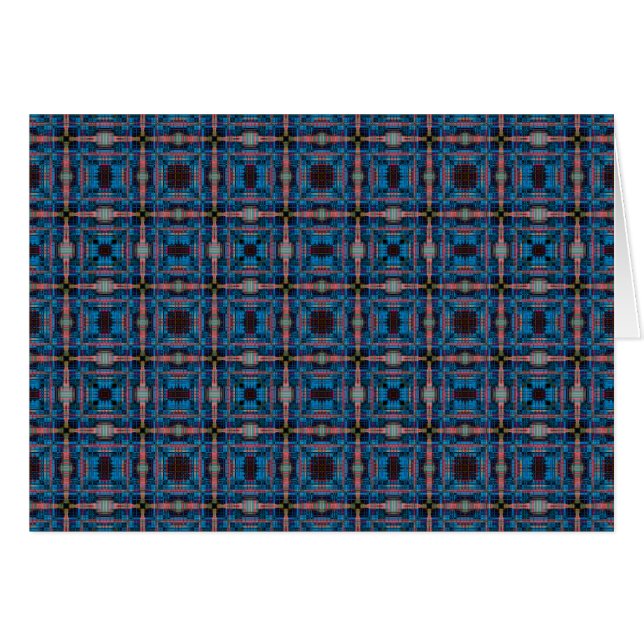 Blue grid pattern (Front Horizontal)