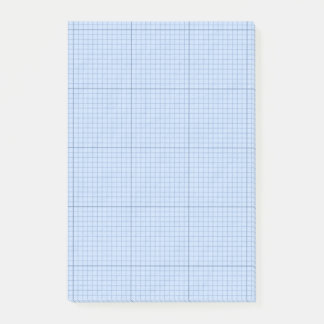 Blue Grid With Guide Lines Post-it Notes