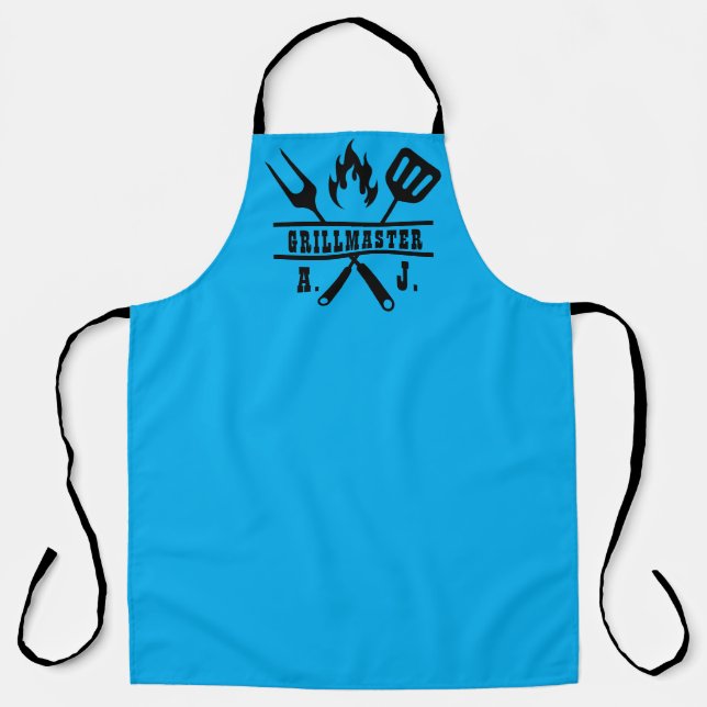 Blue Grillmaster BBQ Apron (Front)