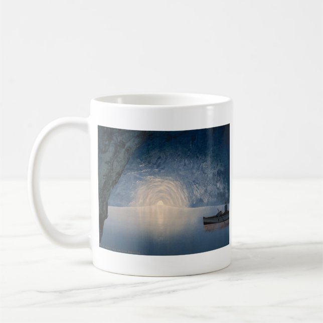 Blue Grotto, Island of Capri, Campania, Italy Coffee Mug (Left)