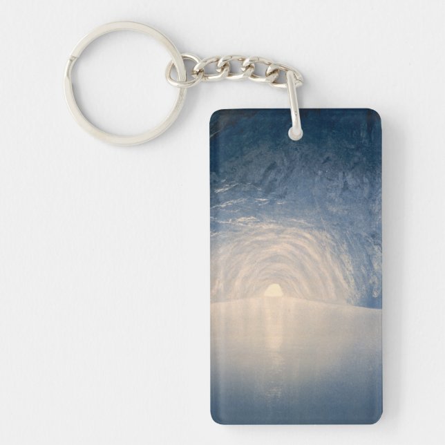 Blue Grotto, Island of Capri, Campania, Italy Key Ring (Front)