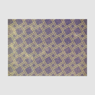 Blue Grunge Texture Abstract Geometric Distressed Tissue Paper