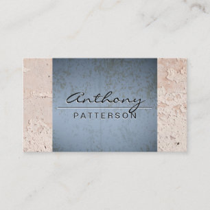 Blue Grunge   Wall Texture Background Business Card
