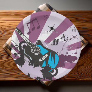 Blue Guitar  Paper Plate